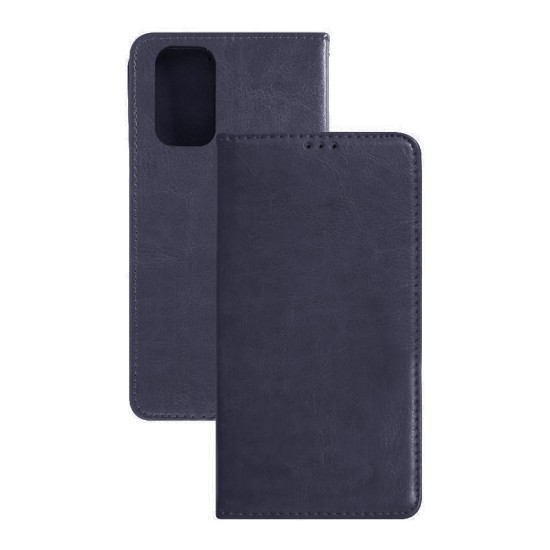 Leather Flip Cover with Internal Pocket For Oppo A74 Blue